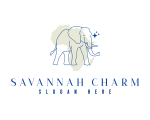 Africa Safari Elephant logo