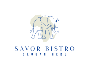 Africa Safari Elephant logo