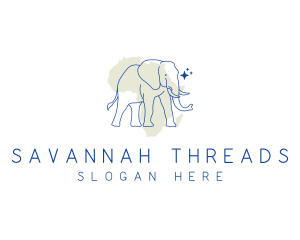Africa Safari Elephant logo