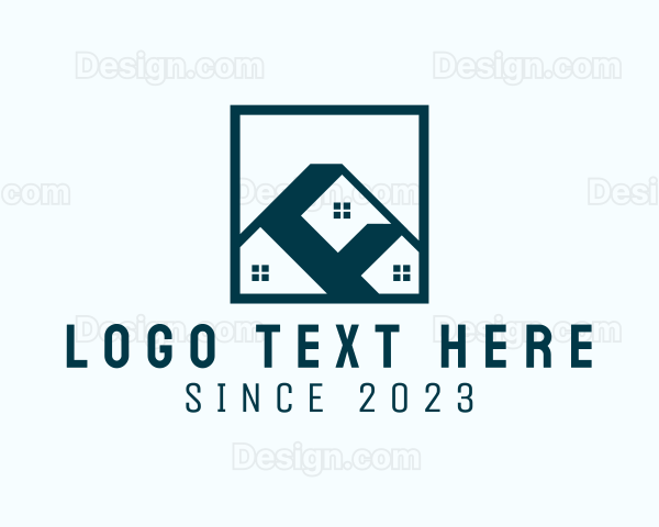 House Roofing Contractor Logo