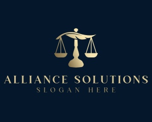 Legal Justice Scale logo design