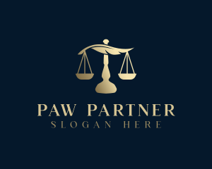 Legal Justice Scale logo design