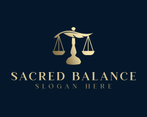 Legal Justice Scale logo design