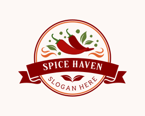 Spicy Red Chili Peppers logo