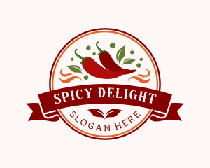 Spicy Red Chili Peppers logo