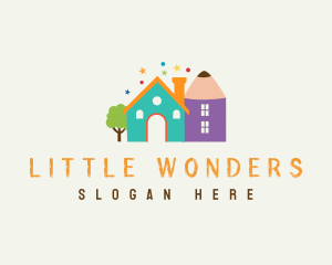 Kindergarten Preschool Education logo design