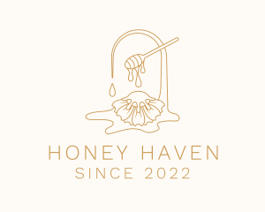 Gold Honey Dipper Liquid logo