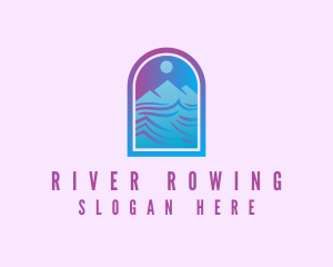 Mountain River Arch logo design