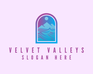 Mountain River Arch logo design