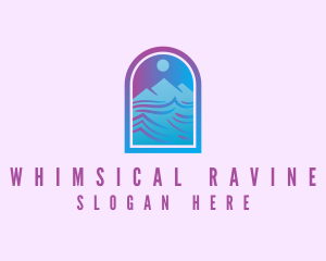 Mountain River Arch logo design