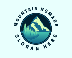 Mountain Summit Landscape logo design