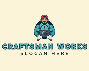 Construction Handyman Carpenter logo design