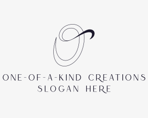 Elegant Boutique Fashion Letter O logo design