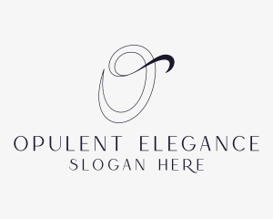 Elegant Boutique Fashion Letter O logo design