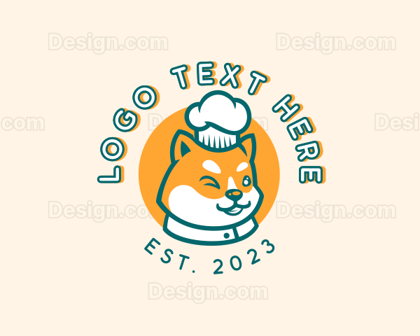 Pet Shop Dog Chef Logo