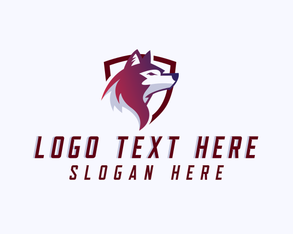 Wolf logo example 2