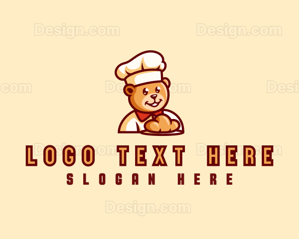 Bear Bread Baker Logo