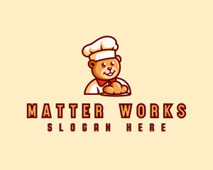 Bear Bread Baker logo design