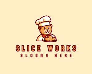 Bear Bread Baker logo design