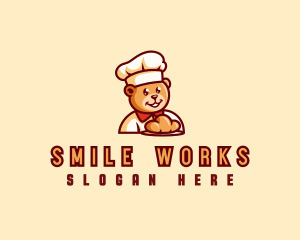 Bear Bread Baker logo design