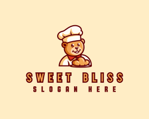 Bear Bread Baker logo design