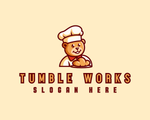 Bear Bread Baker logo design