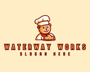 Bear Bread Baker logo design