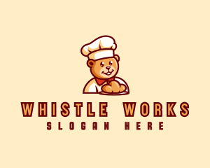 Bear Bread Baker logo design