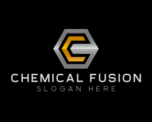 Tech Industrial Hexagon Letter C logo design