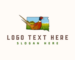 South Dakota Pheasant Bird logo