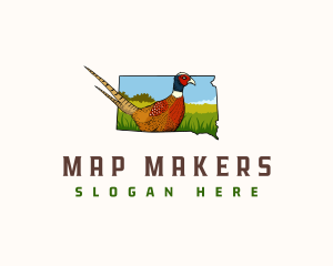 South Dakota Pheasant Bird logo design