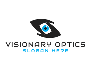 Optical Eye Letter S logo