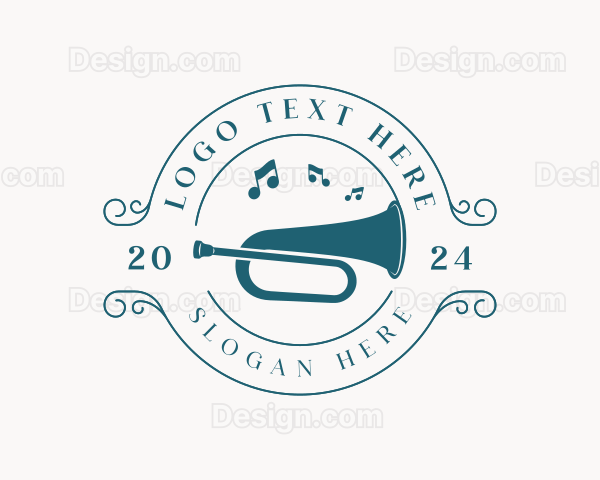 Trumpet Musical Instrument Logo