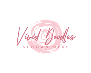 Pink Cosmetics Wordmark logo design