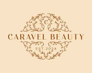 Luxury Floral Wreath logo design