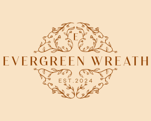 Luxury Floral Wreath logo design