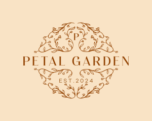 Luxury Floral Wreath logo design