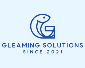 Fish Letter G logo design