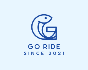 Fish Letter G logo design