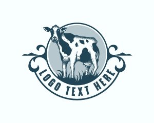 Cow Farm Livestock logo