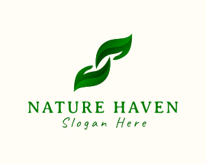 Natural Leaf Hands logo design