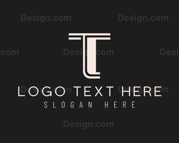 Simple Luxury Business Letter T Logo