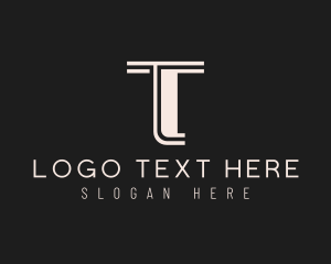 Simple Luxury Business Letter T logo