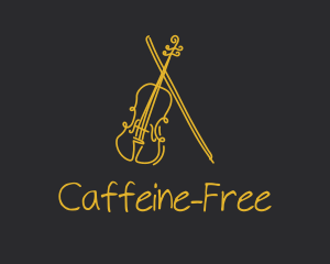 Golden Violin Cello logo design