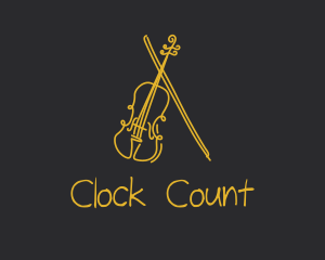 Golden Violin Cello logo design