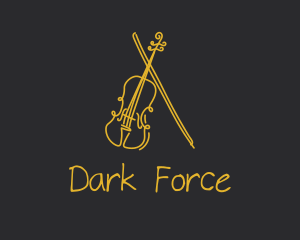 Golden Violin Cello logo design