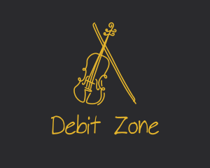 Golden Violin Cello logo design