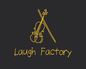 Golden Violin Cello logo design