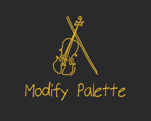 Golden Violin Cello logo design