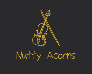 Golden Violin Cello logo design